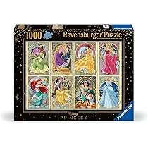 Ravensburger – Puzzle 1000 Pezzi Disney Principesse Dell’art Nouveau | Puzzle Per Adulti E Tutta La Famiglie | Dimensione Di 70×50 Cm | Regalo Adulti