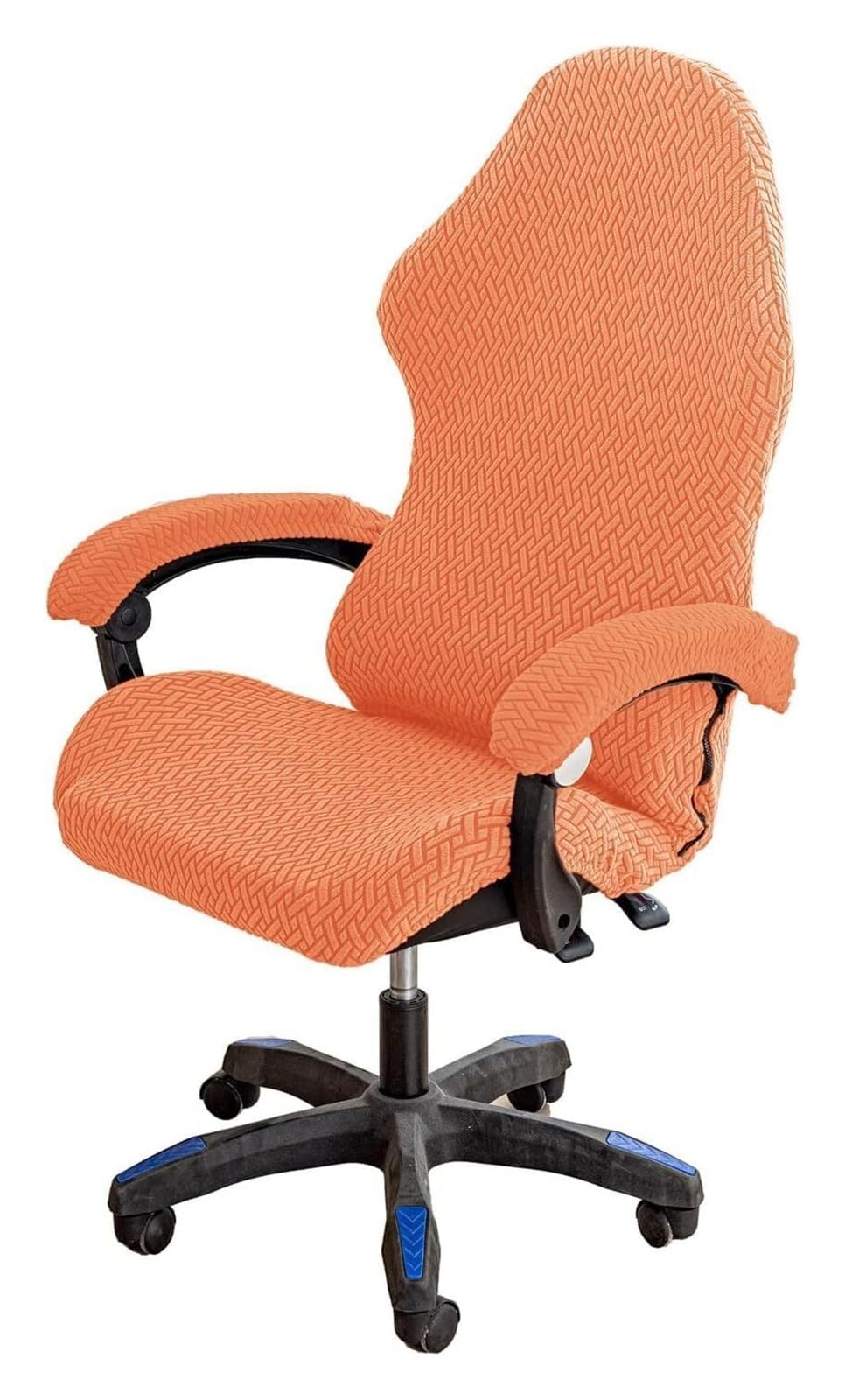 AOICXB Office Chair Seat Covers,Stretchable Gaming Chair Covers,with 1 Pair Armrest Cover,Reclining Racing Style Office Chair(Oranje)