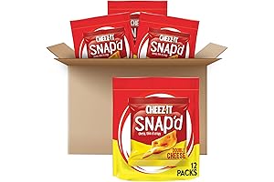 Cheez-It Snap'd Double Cheese Cracker Strips Lunch Snacks