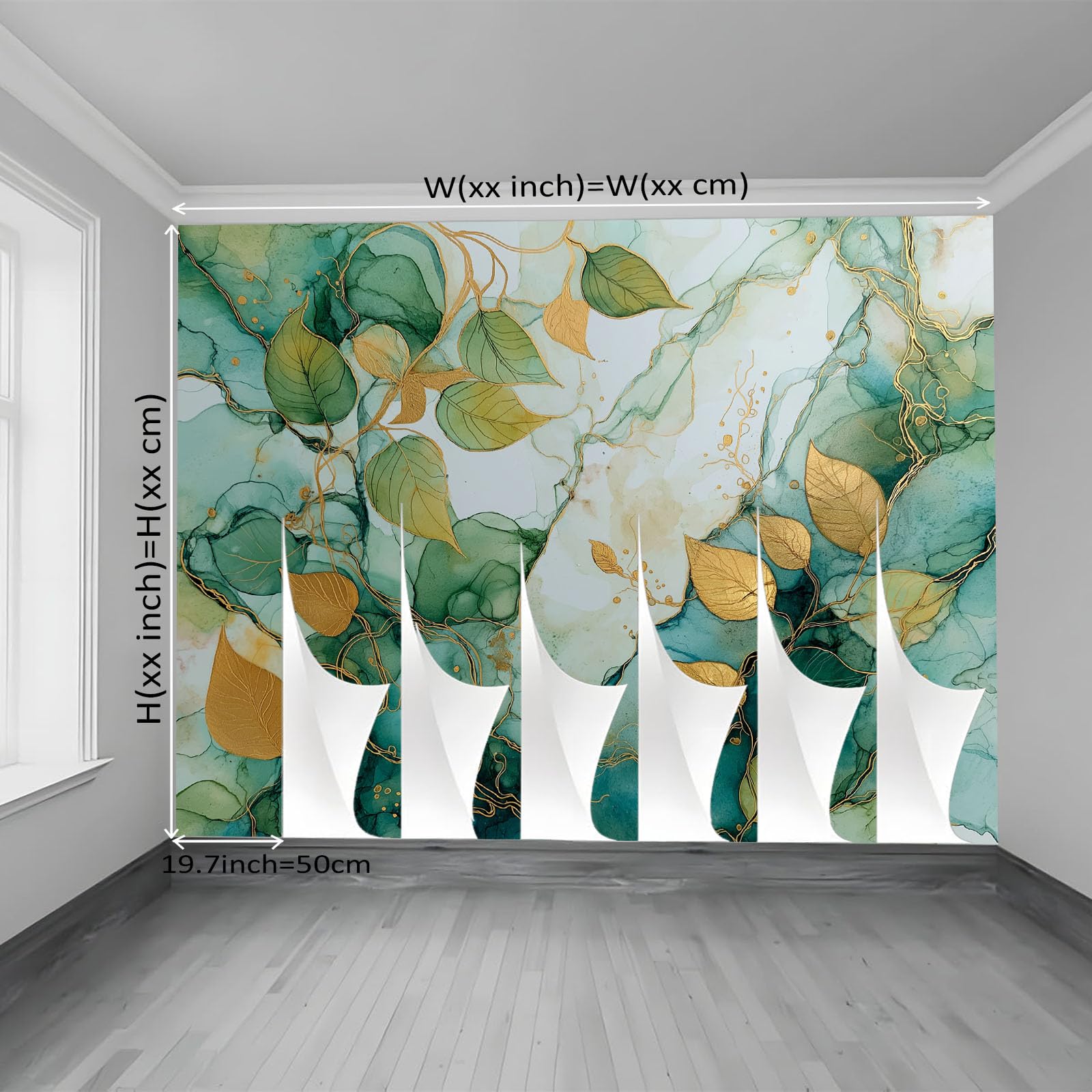 Nowoczesna luksusowa tapeta ścienna, 250 x 175 cm (szer. x wys.)