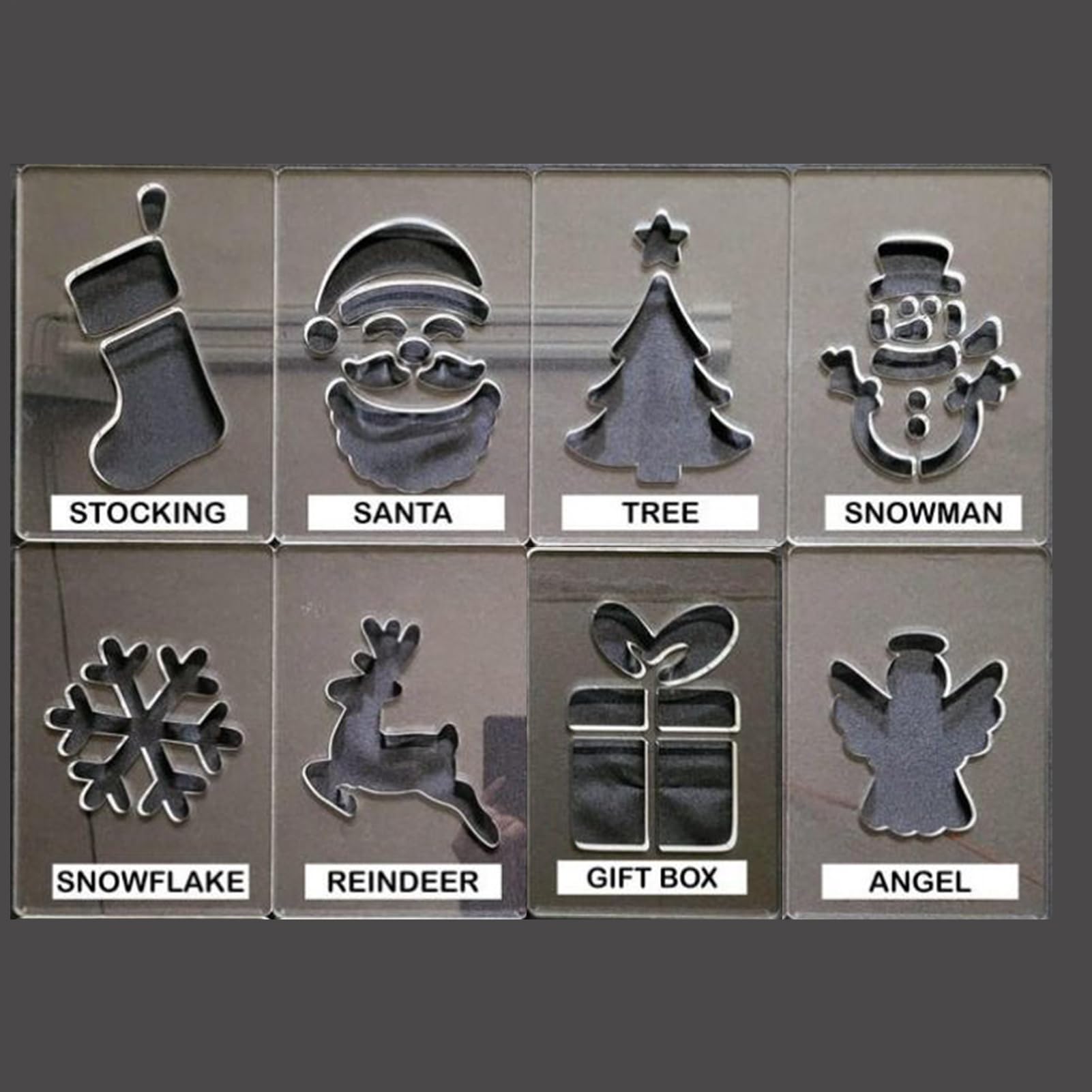 Modèles de Noël Pochoirs Réutilisables de Sculpture sur Bois