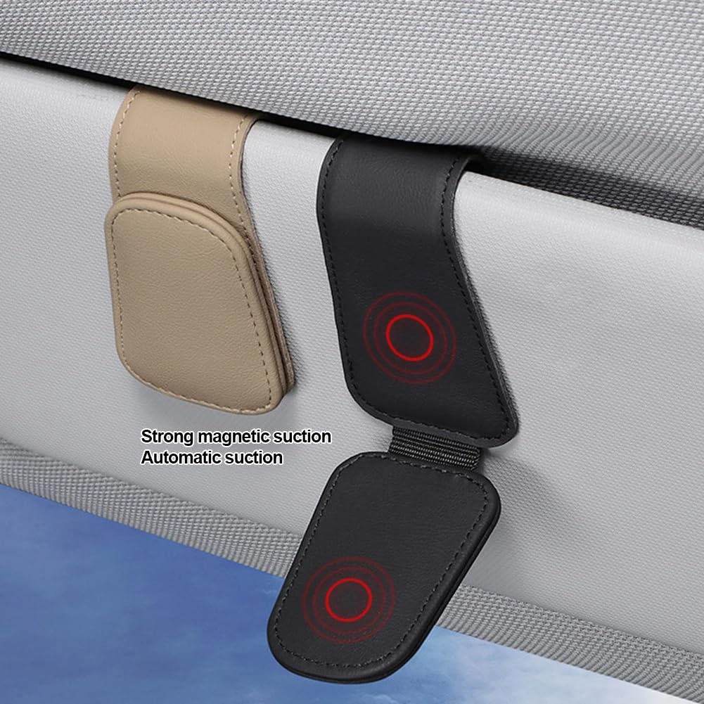 Auto Zonnebril Houder, Auto Zonnebril Clip, Ticket Clip, voor Volvo XC60 S40 S60 S90 XC40 XC70 XC90 V40 V60 V90 S80 S80L Interieur Decoratie Accessoires,White