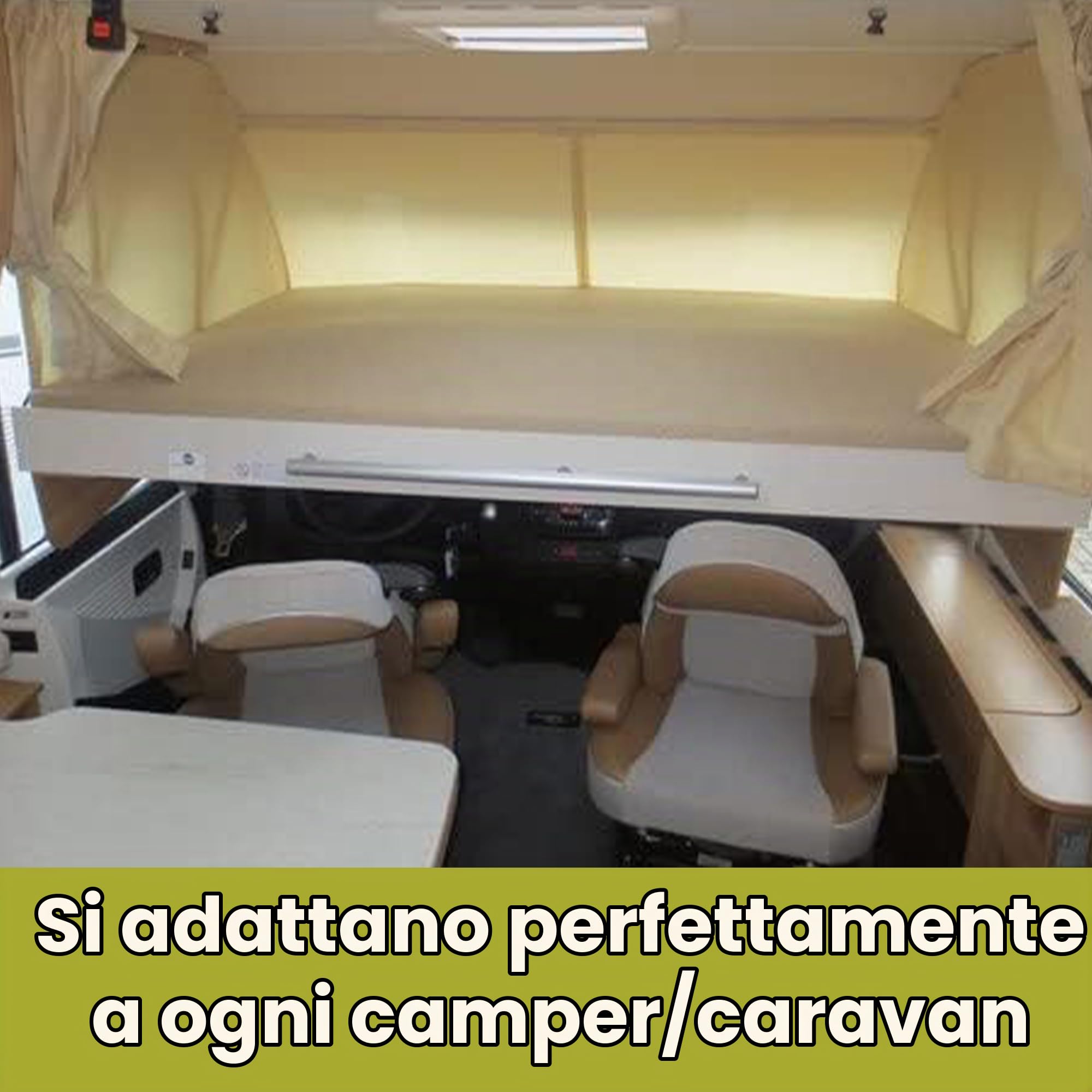 Lenzuolo Materassi a Scomparsa - Letti a Scomparsa- Materassi per Camper - Letto Richiudibile - Accessori per Camper - Letti a Parete - Oeko-TEX - 100% Cotone - Antracite