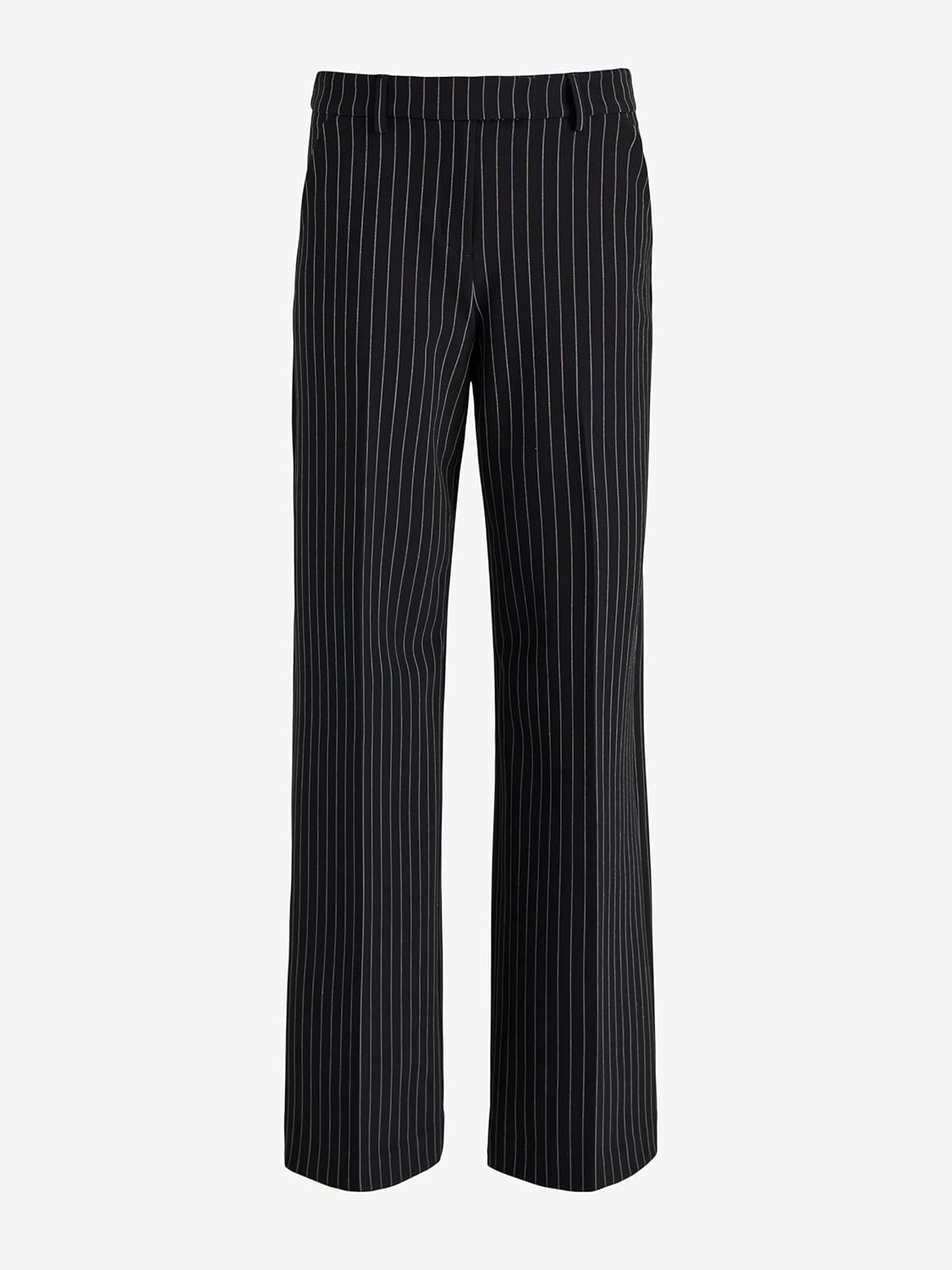 EXPRESS Women’s Editor Mid Rise Trousers – Pinstripe, Tailored Stretch Trouser for Workwear - Image 4