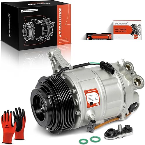 A-Premium Compresor de aire acondicionado con embrague compatible con Buick LaCrosse 3.6L 2012-2012, Cadillac SRX 2012-2016, estilo PXC16