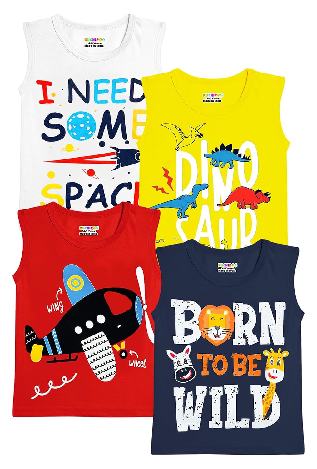 Kuchipoo Boys Sleeveless Regular Fit Cotton T-Shirt - Review, Price and Buying Guide