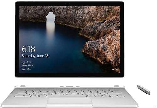 Microsoft Surface Book SW5-00001 - Ordenador portátil 2 en 1 (procesador Intel Core i7-6600U de 2,6 GHz, doble núcleo, 8 GB de RAM, disco duro de