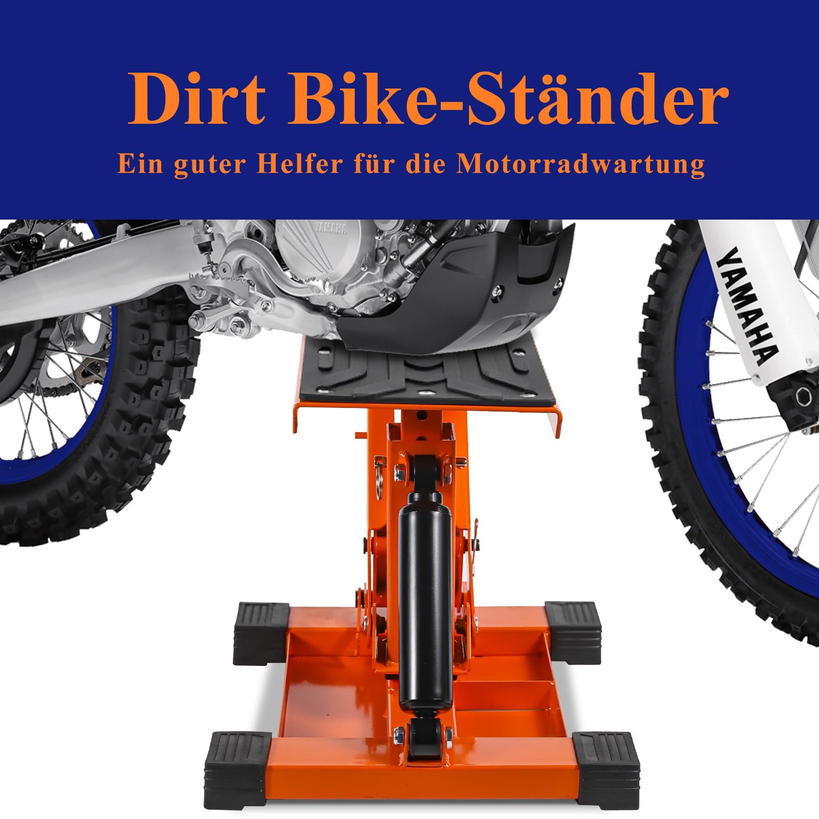 Motorradhebebühne 400 kg mit 3 Werkzeugablagen und Fußpedal Hydraulisch | 4-fach höhenverstellbar für Wartung, Reifenwechsel und Reparaturen in Garage und Werkstatt