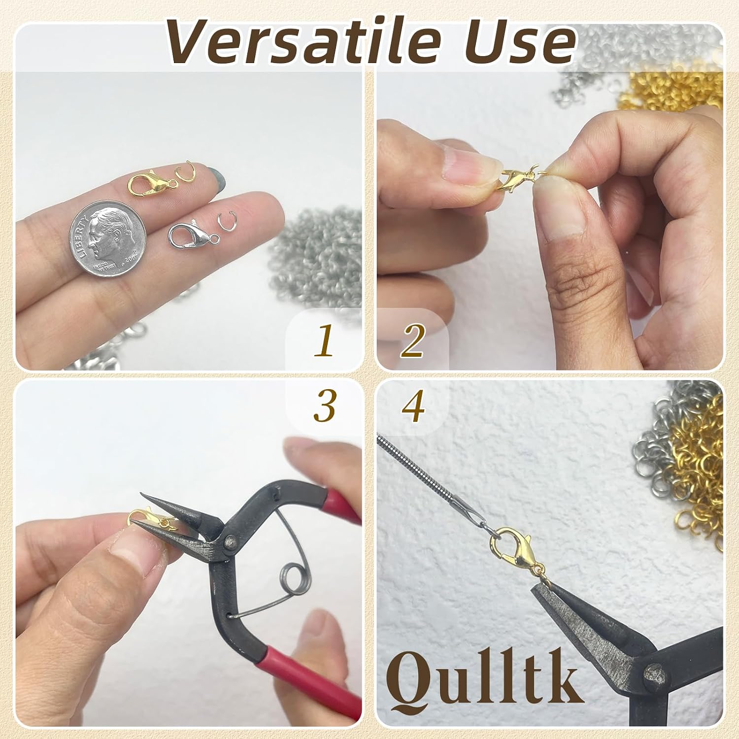 700Pcs Lobster Claw Clasps and Open Jump Rings Set,Lobster Clasps for Jewelry Making Bracelet Clasp and Closures for DIY Necklace Jewelry Anklet
