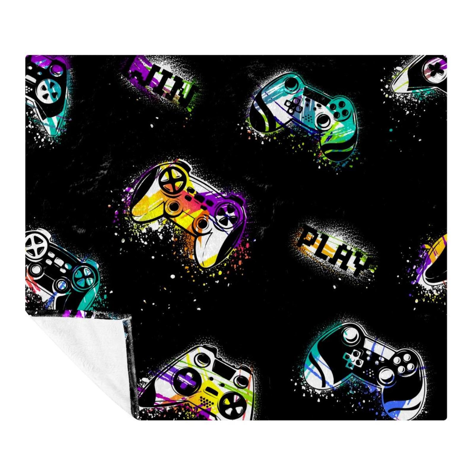 Couverture gamepad polaire pour rester au chaud sans transpirer sur le sofa