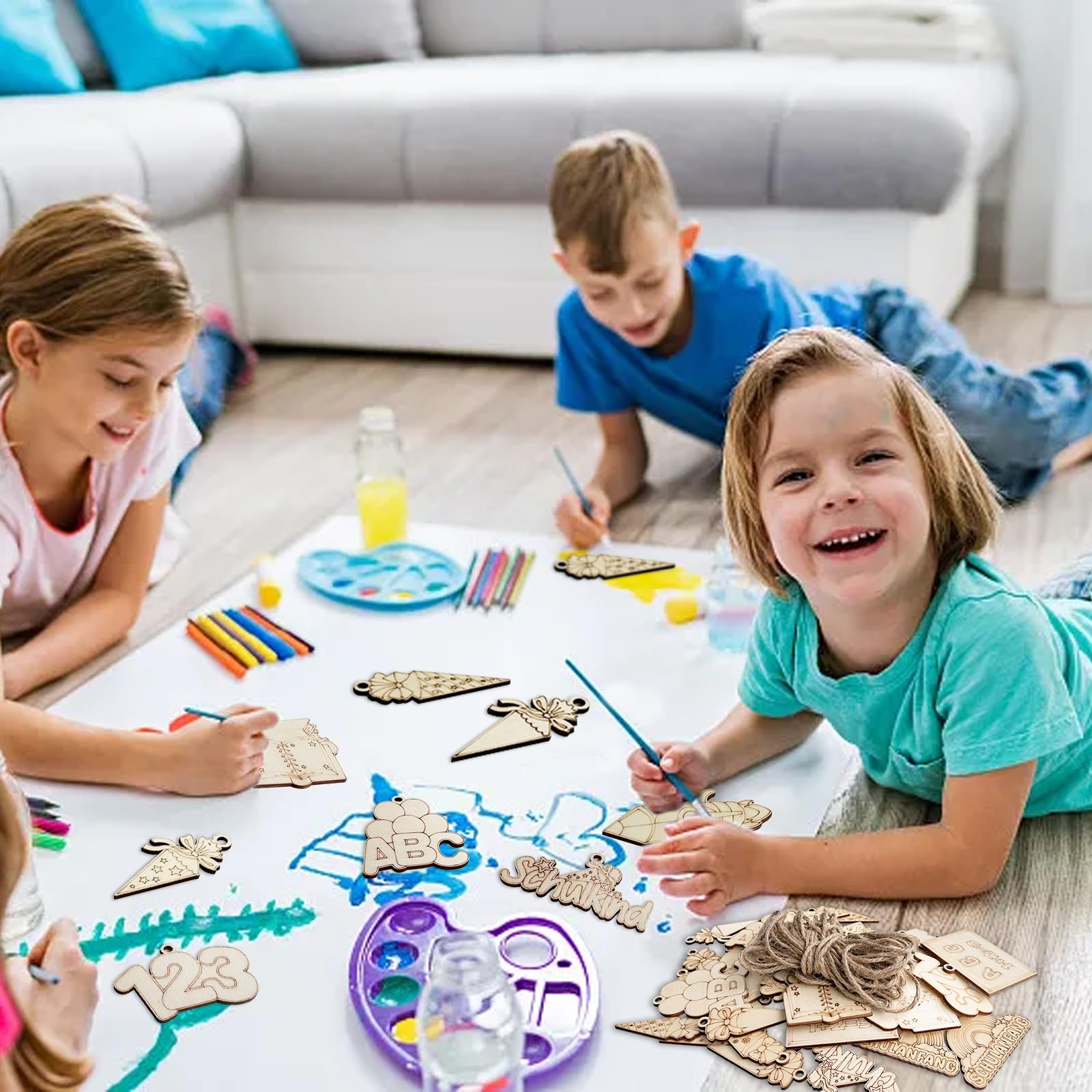 12 Ausmal-Platzsets Schulanfang - Tischdeko & Mitgebsel Für Die Einschulung