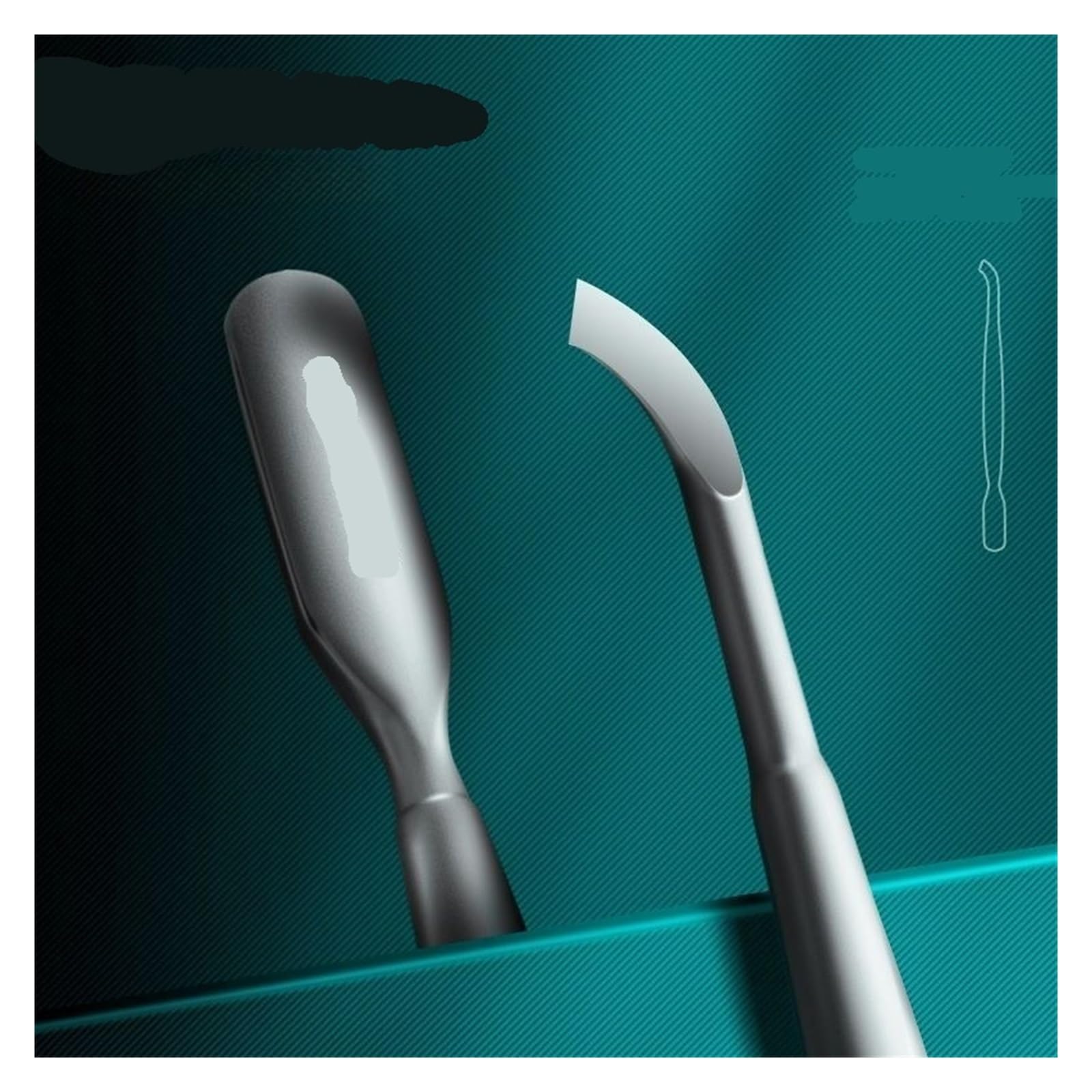 Spingi Cuticole Spingipelle Per Pelle Morta | Strumento for manicure con doppio smalto for pelle morta in acciaio inossidabile