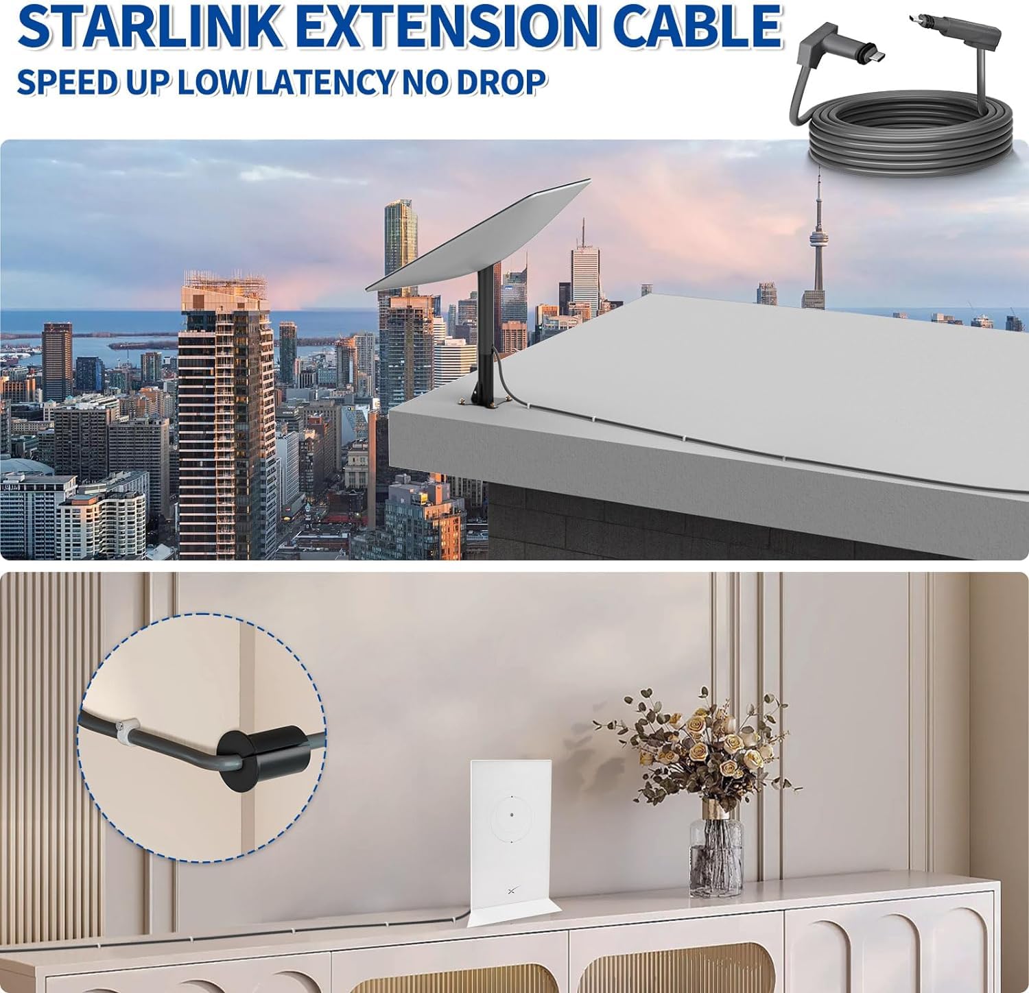 Amazon.com: XTAR 30FT Satellite Replacement Extension Cable for