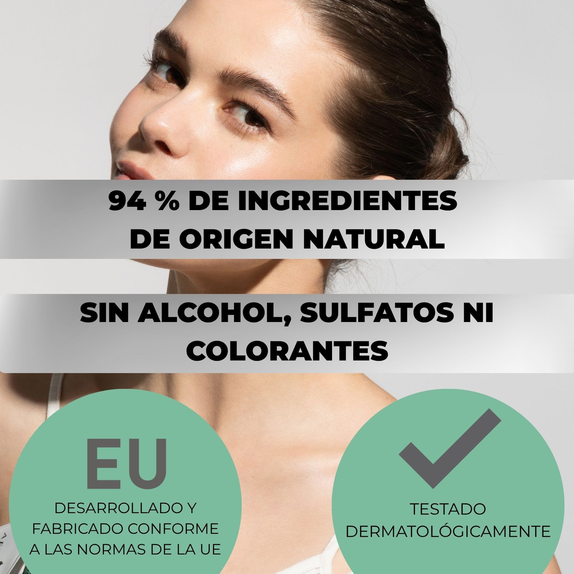 Afrodita Professional Niacinamida Gel limpiador para pieles grasas y mixtas, limpiador facial suave con ácido hialurónico, limpieza profunda de poros, 94% de origen natural, sin alcohol ni sulfatos