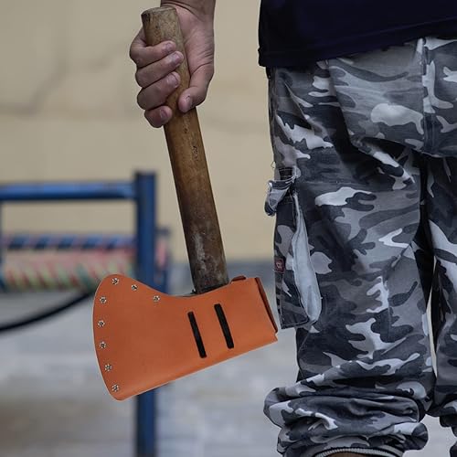 Miniatura 8 de Vaguelly Funda para hacha portátil cubierta protectora para llevar suministro de hacha para senderismo