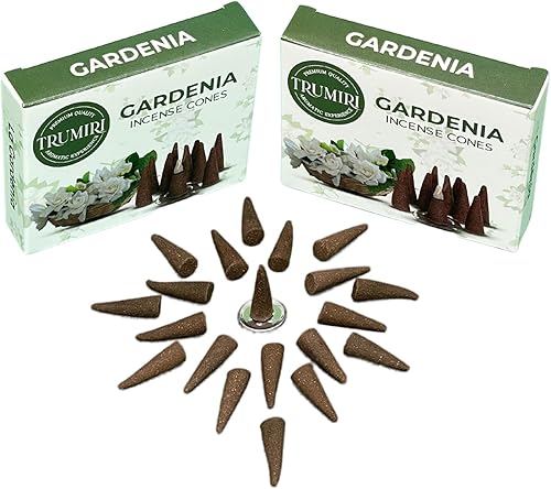 Miniatura 6 de Gardenia - Conos de incienso  Total de 20 conos de incienso  Paquete doble de 10 conos de insencia  Conos de incienso perfumados  aromas de incienso