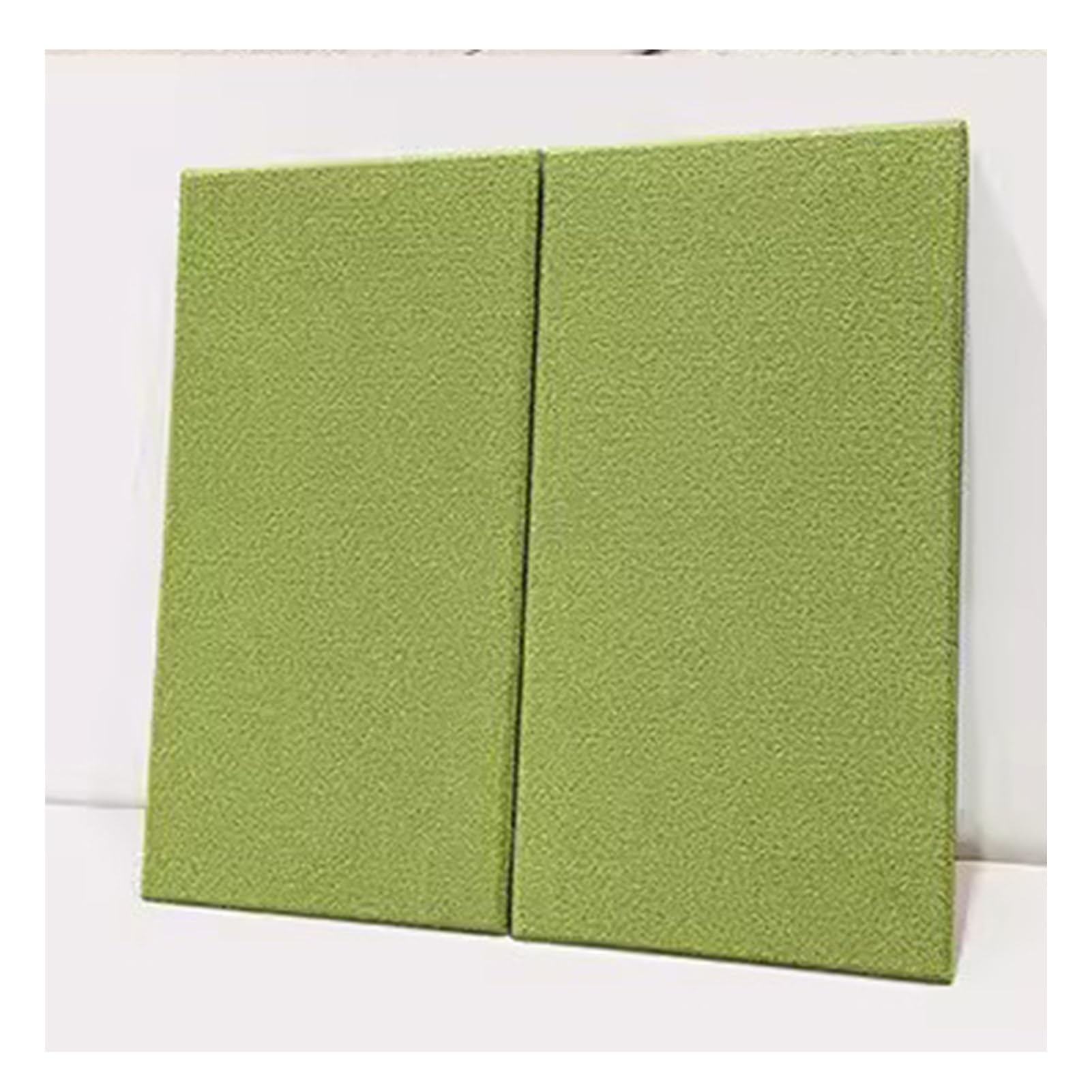 Panneaux muraux 3D verts rembourrés et anti-collision pour protection de salle de jeux
