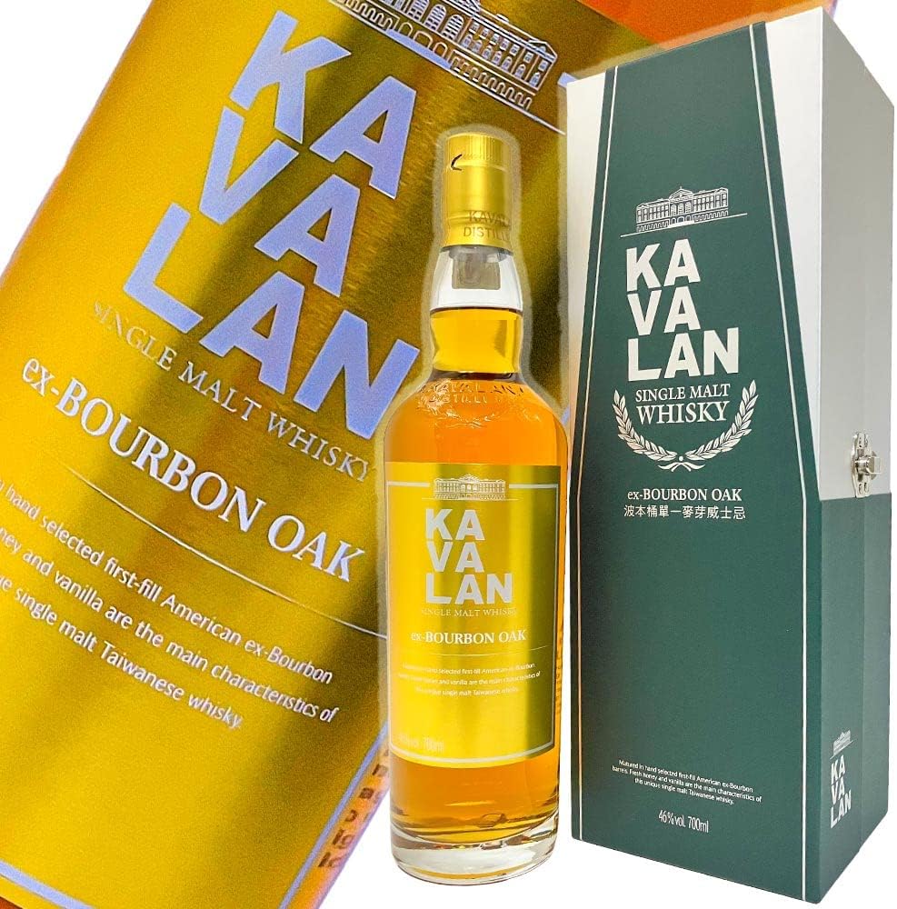 Kavalan Bourbon Oak Single Malt, 46 Degrees, 23.7 fl oz (700 ml), Made in Taiwan