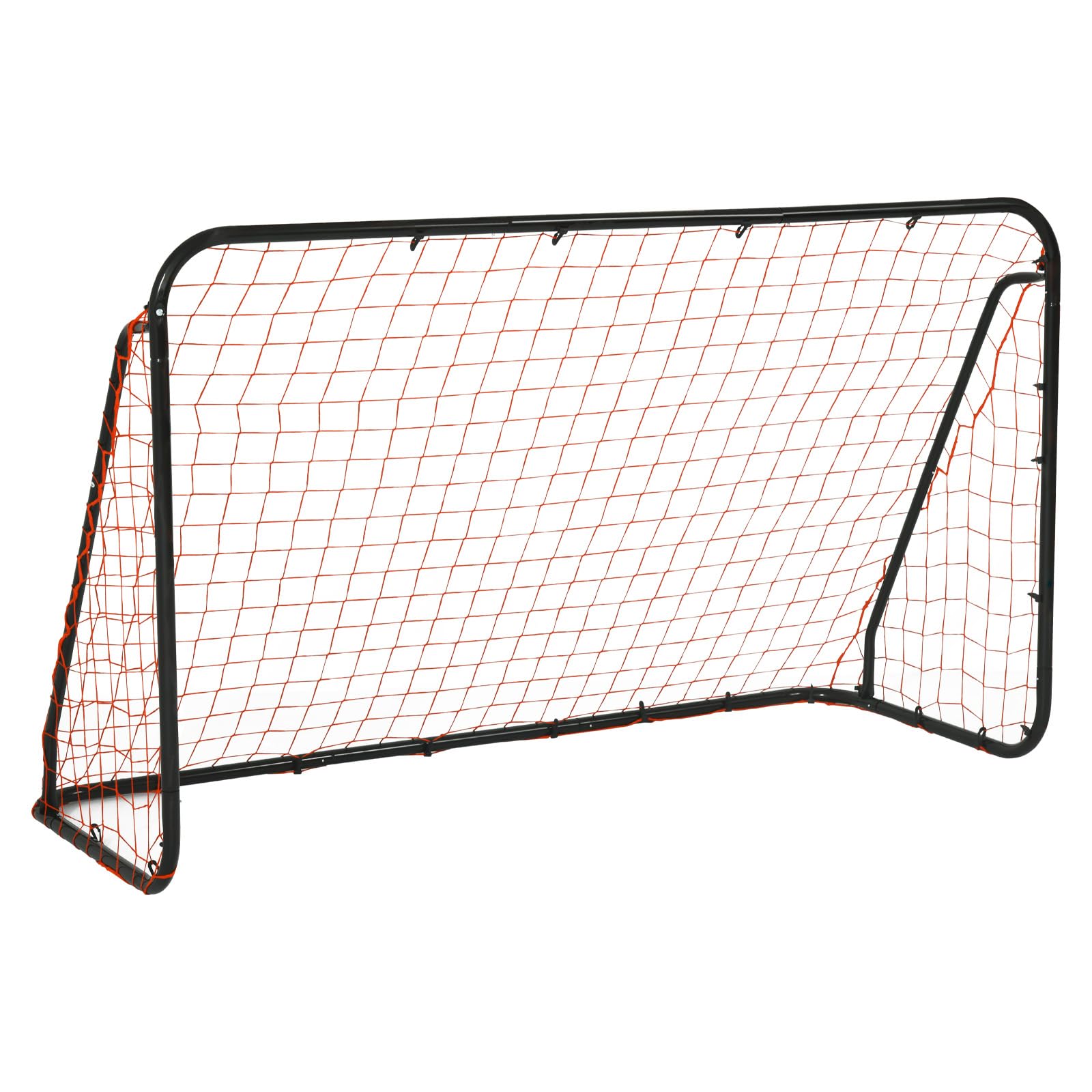 (similar to stock)  Backyard Soccer Goal, Portable Outdoor Soccer Goals with Net, Weatherproof Steel Post Metal Soccer Net with Ground Stakes, Football Shooting Training for Kids Teens Adults, Easy Assembly
