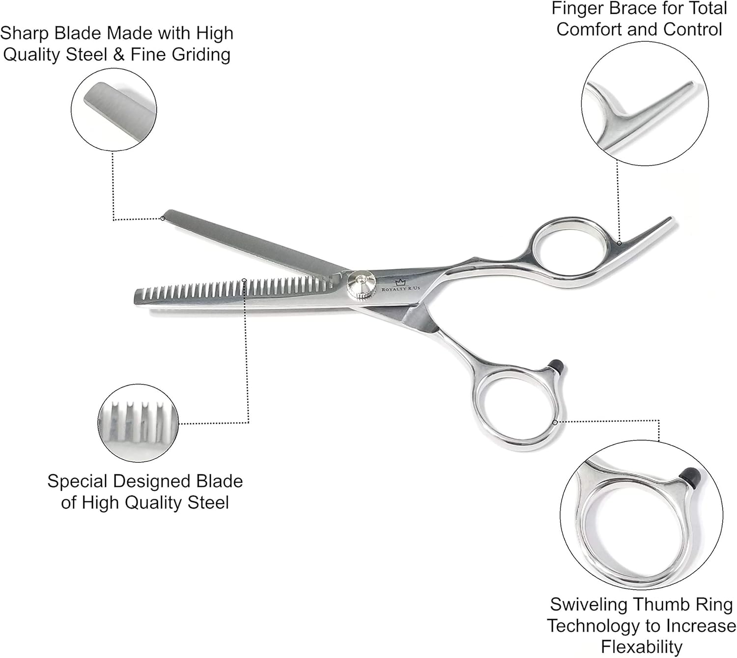 Hair Cutting Scissors Kit Professional Haircut Scissors Set Barber Hairdressing Scissors Set Thinning Scissors for Barber / Salon / Home / Men / Women / Kids / Pets -11Pcs Ultimate Gift for Him & Her : Beauty & Personal Care