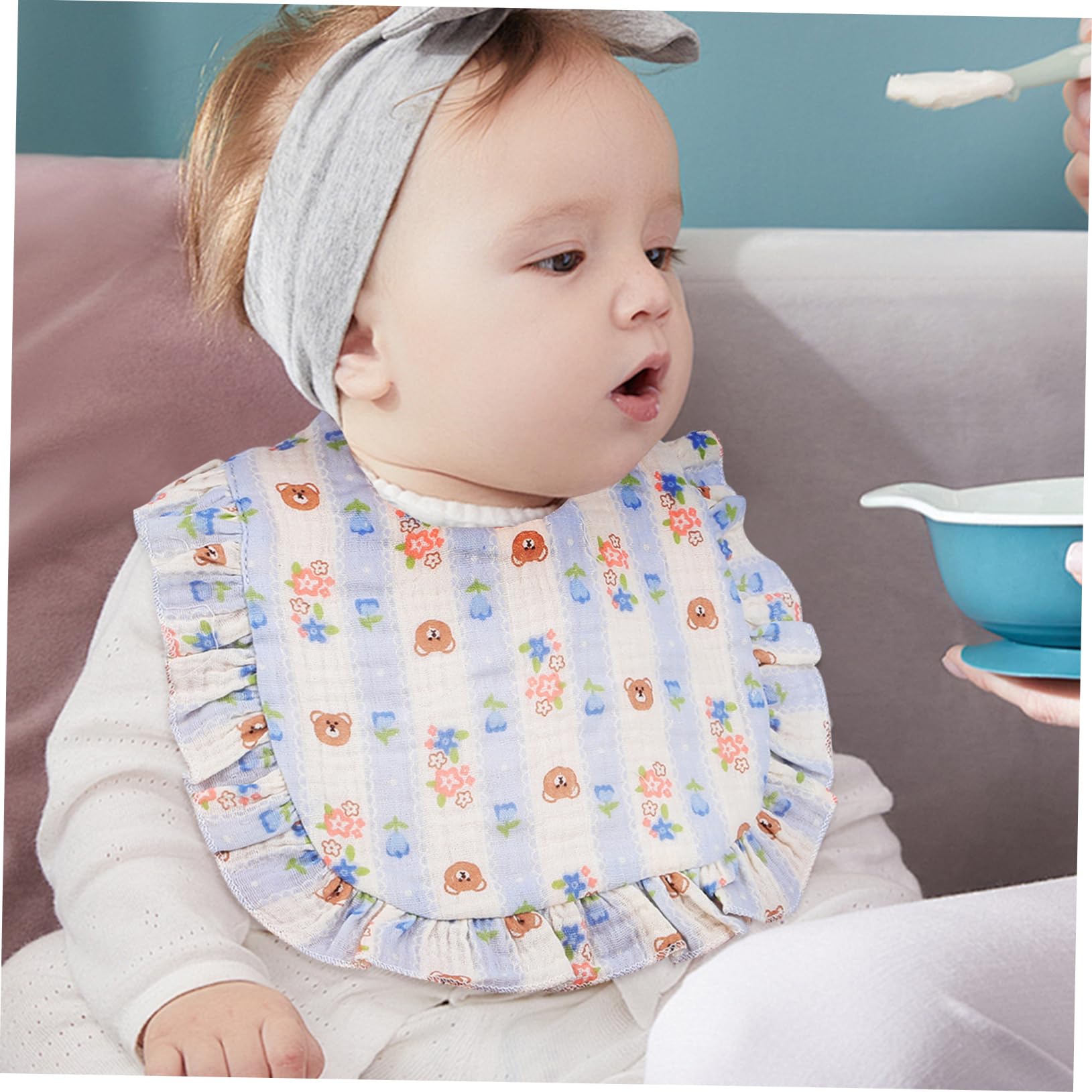 BESTYASH 12pièces Lot De Bavoirs Pour Garçon Fille Bavoirs Absorbants Avec Bouton-pression Motifs Colorés Et Doux Pour Nourrir Et Éviter Les Salissures Pratique Pour Nouveaux Parents