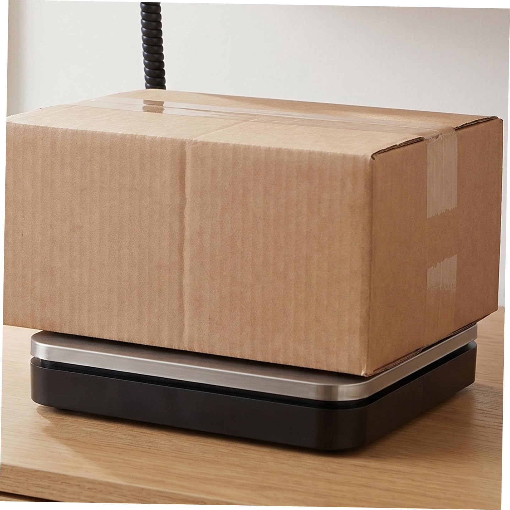 Adorainbow Tragbare Einheitenfunktion 50kg Lcd Elektronische Paketwaage mit Display und Edelstahlgehäuse mit Mehrfach Haltefunktion für Posteinrichtungen und Paketvorbereitung