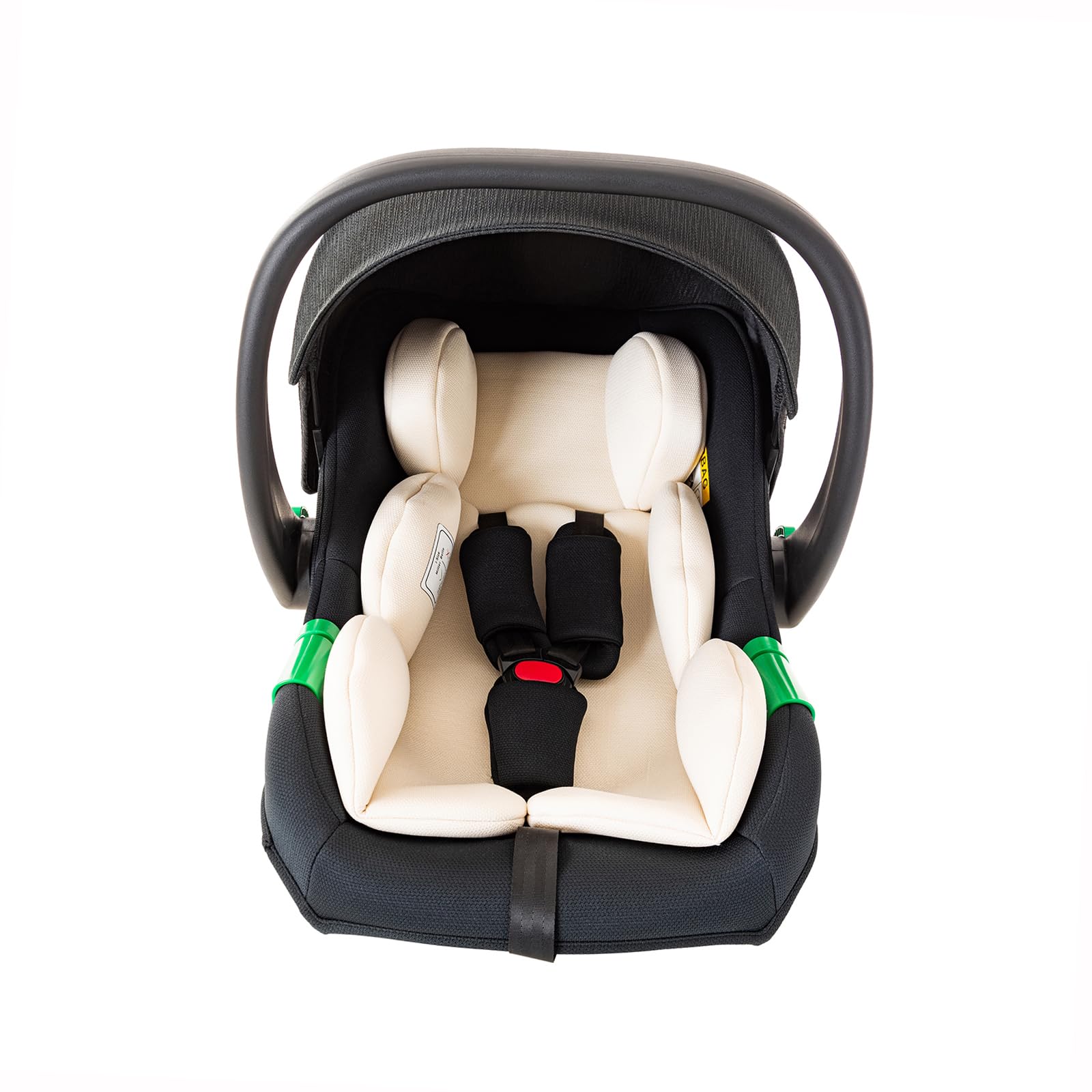 BEBBY Multifunzionale Carrozzina Passeggino Trio Combinazione Passeggino 3 in 1 Passeggino Ovetto Pieghevole Set Passeggino Neonato Sedili,Da neonato a 22KG (G- D2-BLACK, H2-D)