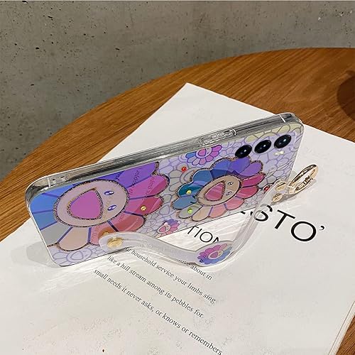 Miniatura 3 de Funda protectora para Motorola Moto G Stylus 5G (no 4G) 2022 de 6.8 pulgadas con correa para la muñeca con purpurina IMD lindo diseño de dibujos