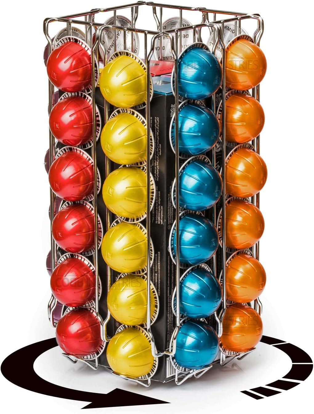 presentoir capsules nespresso vertuo