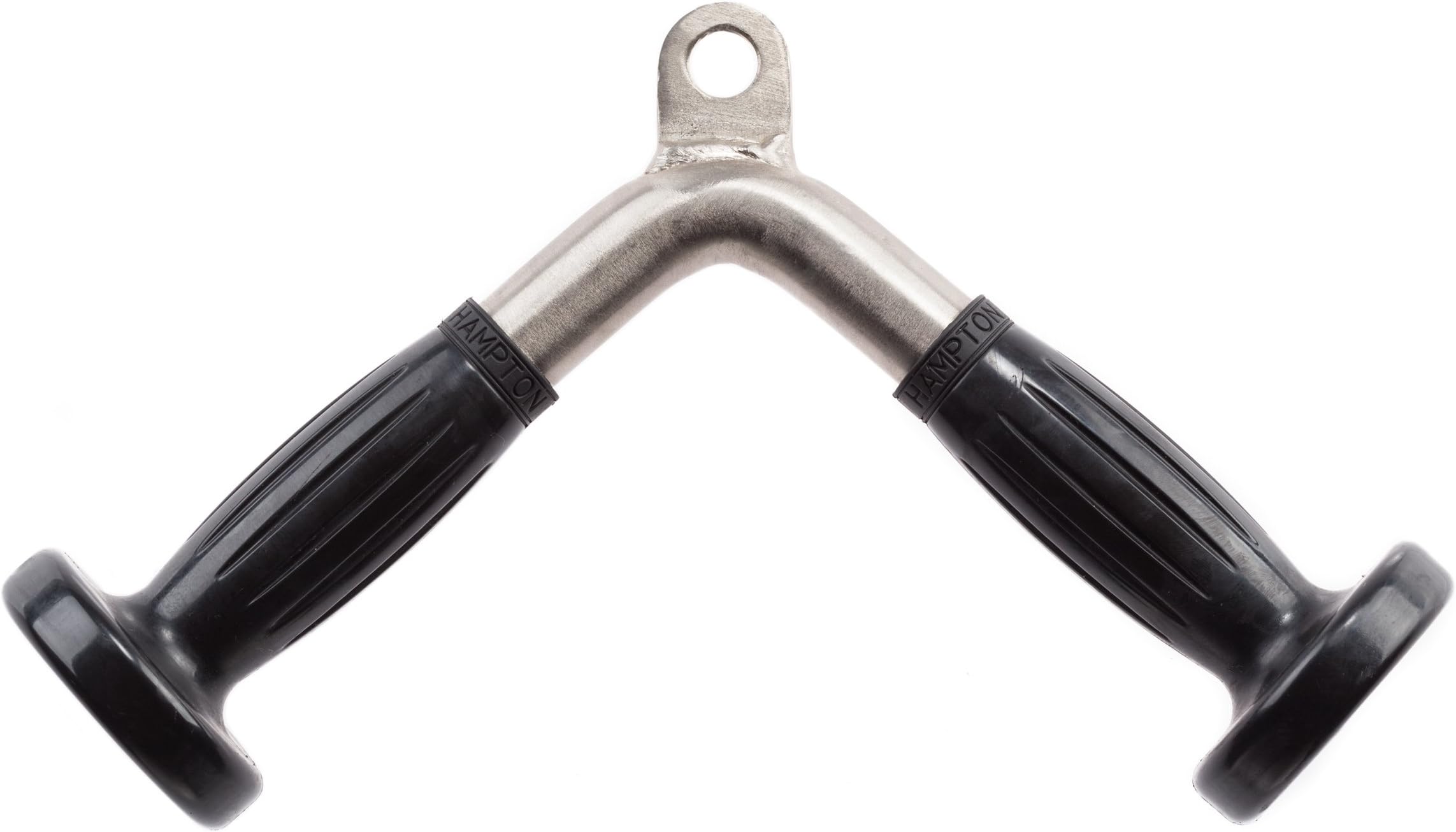 Hampton Fitness Tricep Press Down Chrome Bar with Urethane Ergo Grips