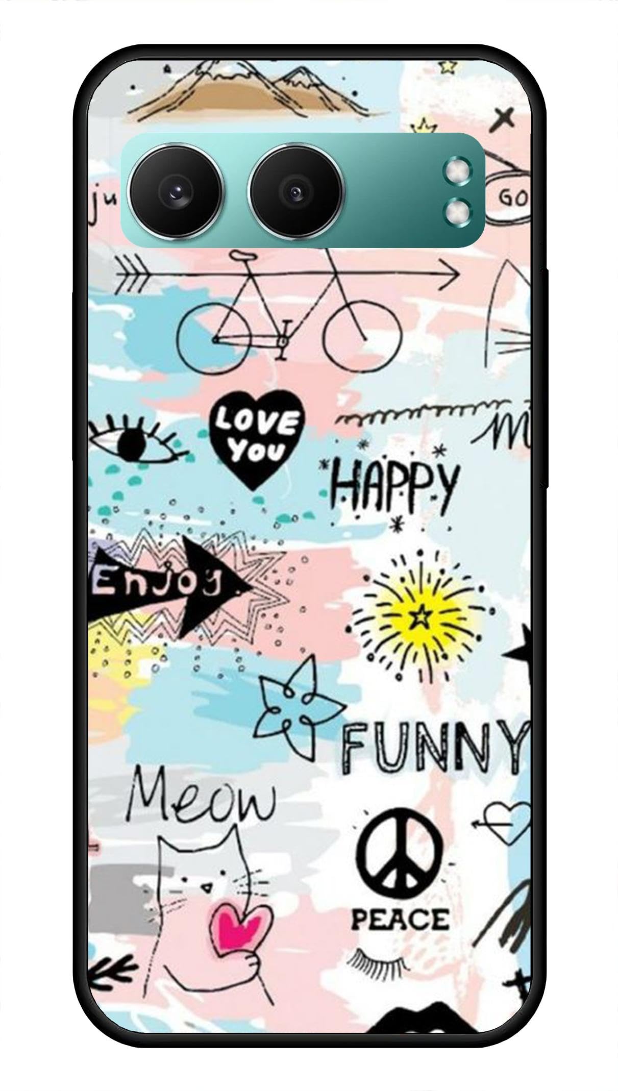 NDCOM Back Cover for OnePlus Nord 4 Back Cover | Premium Nord 4 Back Case for Enhanced Protection | Sleek One Plus Nord 4 Back Cover | Fancy Printed Metal Case-image-2