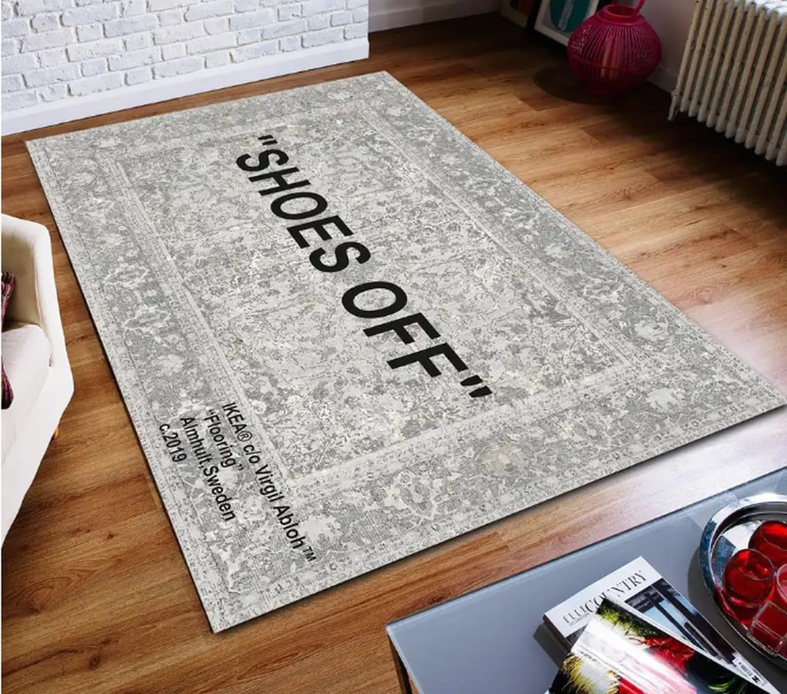 Tapis abstrait traditionnel 80x150cm tapis moderne antidérapant salon et chambre motif nuages