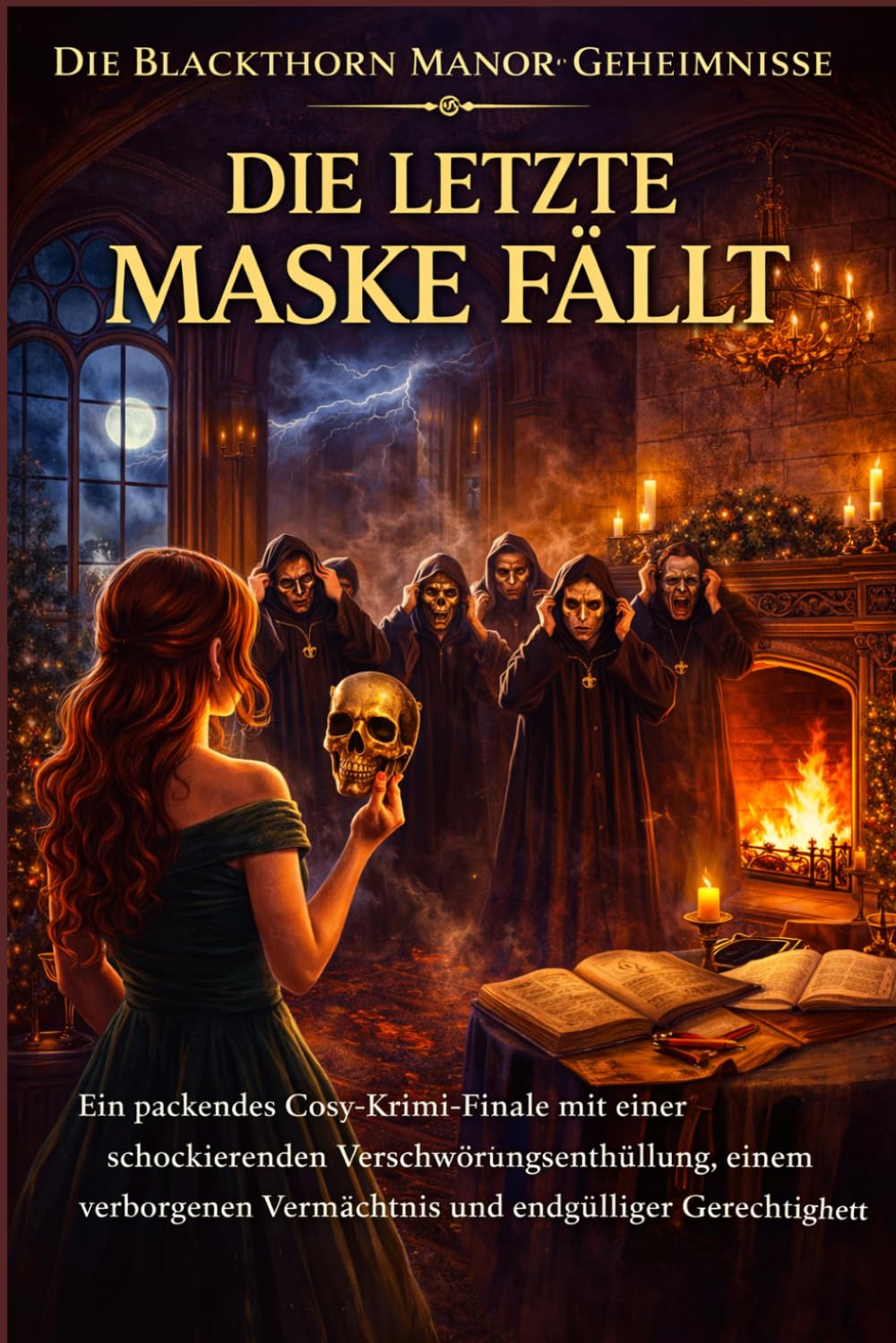DIE LETZTE MASKE FÄLLT: Ein packendes Cosy-Krimi-Finale mit einer schockierenden Verschwörungsenthüllung, einem verborgenen Vermächtnis und ... (Buch 5) (Die Blackthorn Manor-Geheimnisse)
