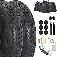 Vista 8 de 20x4.0/ 20x3.0/ 26x4.0 Fat Bike Tires, 20x4/ 20x3/ 26x4 Fat Tire Tube and Bicycle Repair Tool Kit, Foldable Heavy Duty Off-Road Bike, Ebike Fat