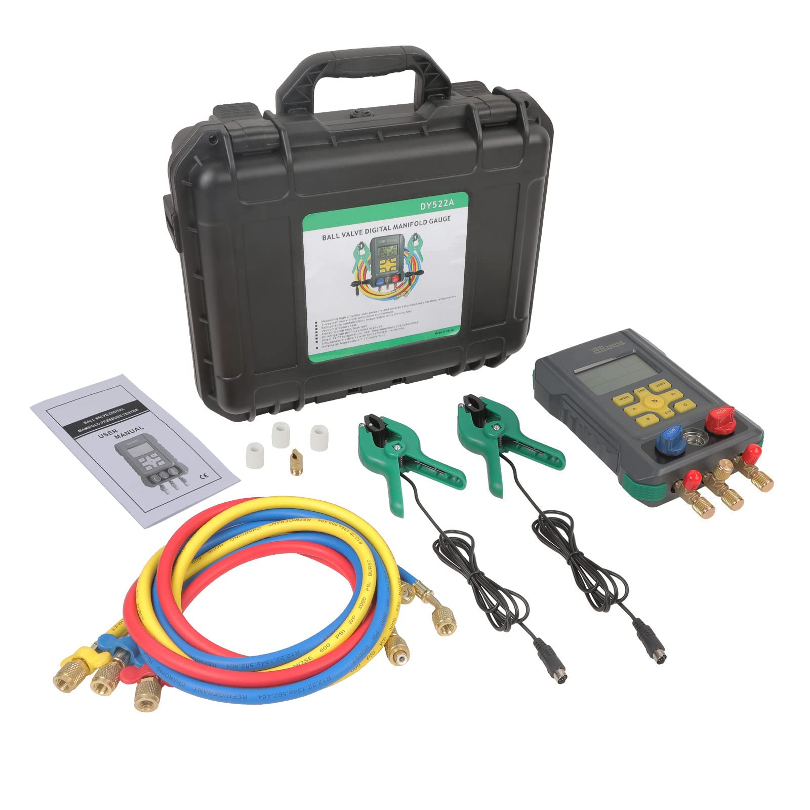 Buy Digital HVAC Manifold Gauge for 93 Refrigerant Digital Manifold