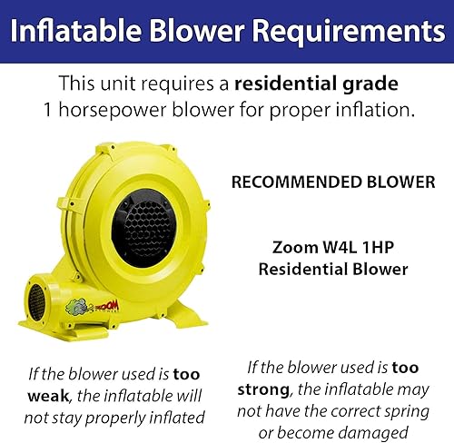 Miniatura 2 de Pogo Bounce House Tobogán acuático inflable para niños (sin soplador), 21 x 9 x 12 pies, tobogán inflable para patio trasero para diversión de