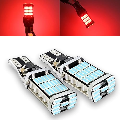 Miniatura 7 de 4 bombillas LED T15 4014 45SMD, 6500 K 800 LM, bombillas de señal de giro para automóvil, bombillas de respaldo, luz de freno de alto brillo para la
