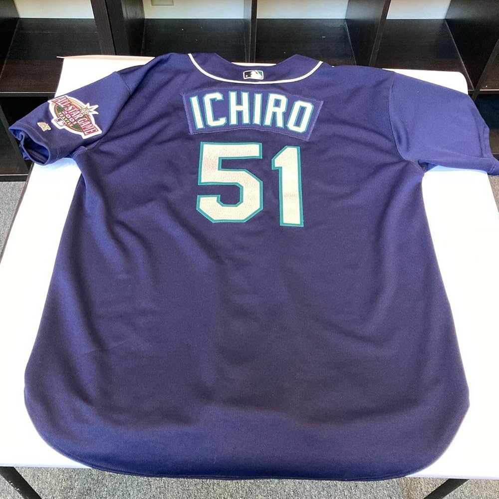ウェア ICHIRO mariners 2001 all star jersey Seattle Mariners Ichiro Suzuki Autographed Authentic