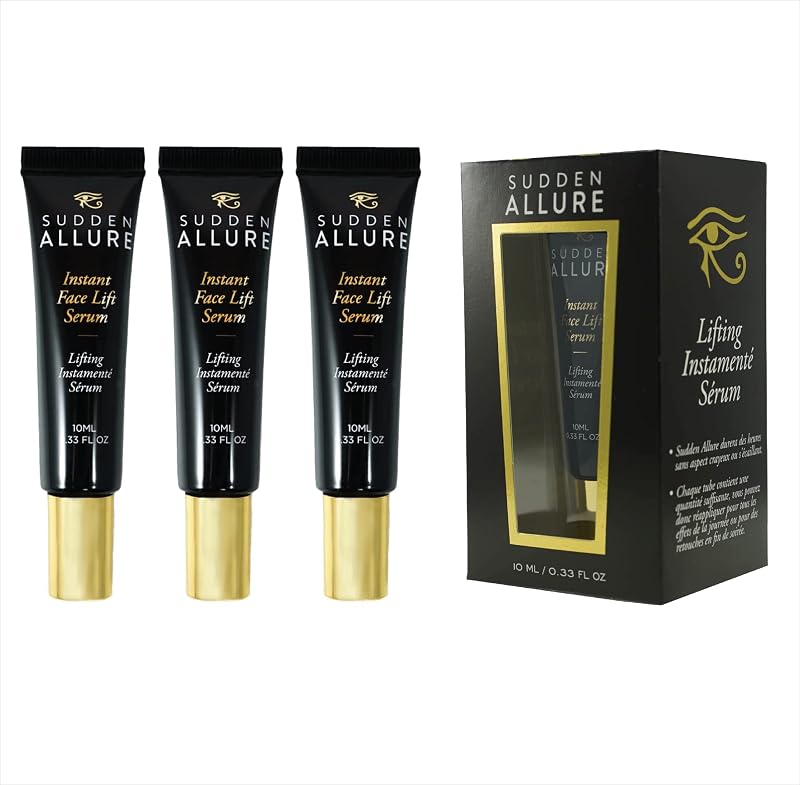 Sérum para o rosto e região dos olhos SuddenAllure, 10 mL, Pacote com 3