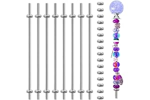 24 Pack 8/32 Inch Stainless Steel Threaded Rods with Hex Nuts