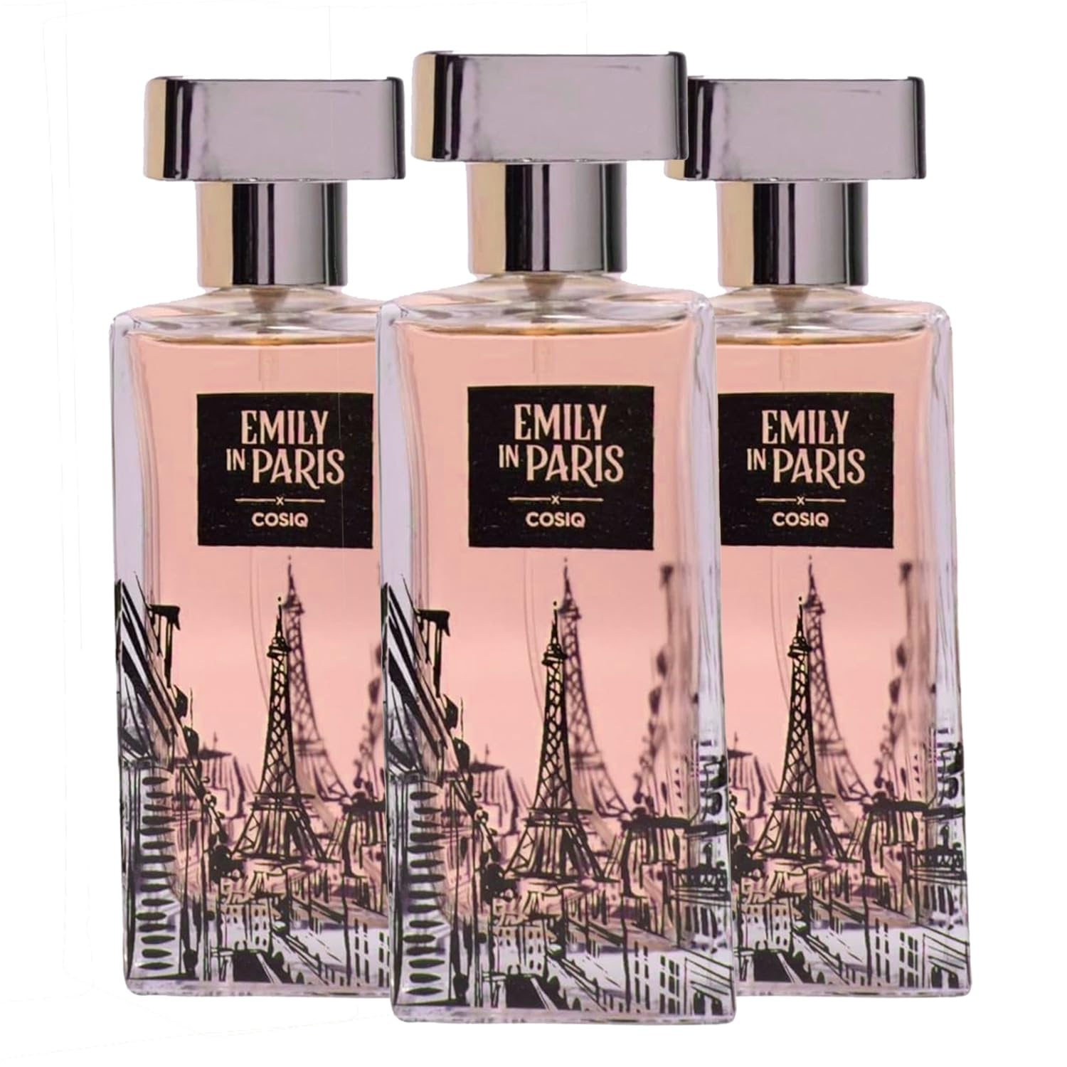 Cos-IQ Amour Eau de Parfum (EDP) Perfume | Long-Lasting Fragrance | Floral Fruity Gourmand | for Women, 100ml (Pack of 3)