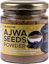 Markstor Ajwa Dates Seeds Powder - 100g - Nature's Multi-mineral Powerhouse - High Fiber Content for Digestive, Brain and Heart Health