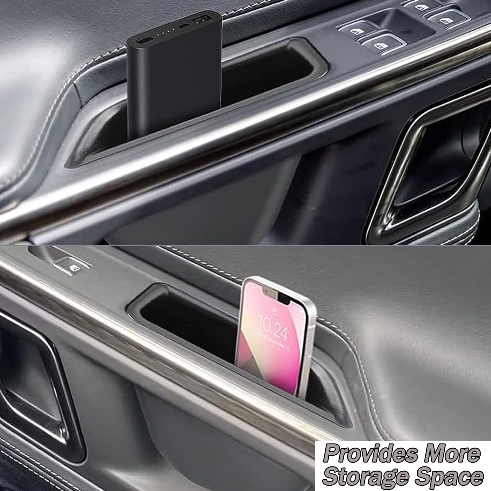 Lcojicep Door Side Storage Box For Rivian R1T/R1S (2022-2023) - Front Door Organizer Tray - View #3