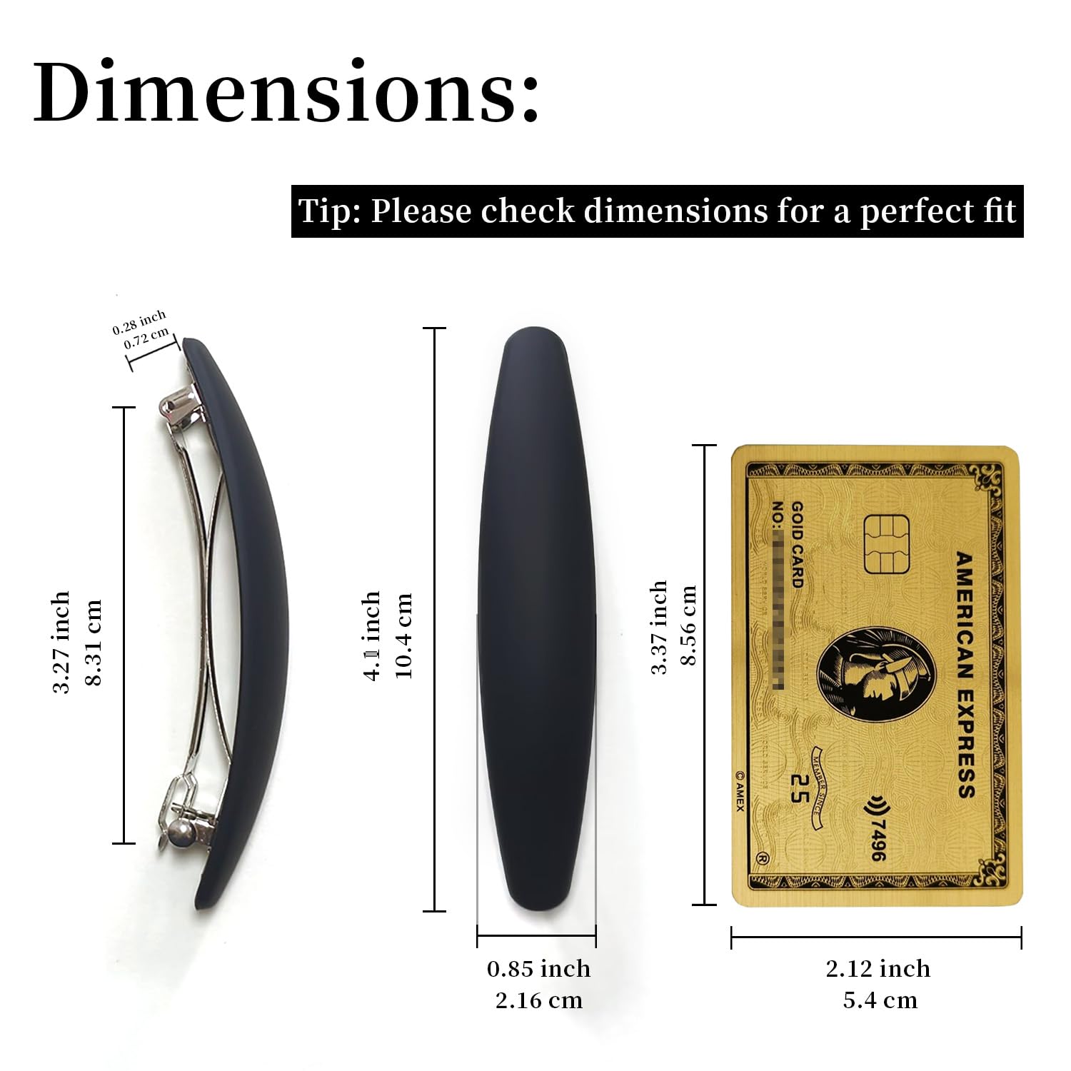 Large Hair Barrette 4 Inch No Slip Not Easy to Break French Matte Hair Clips for Women Thick to Thin Hair, 3 Pack - Image 2