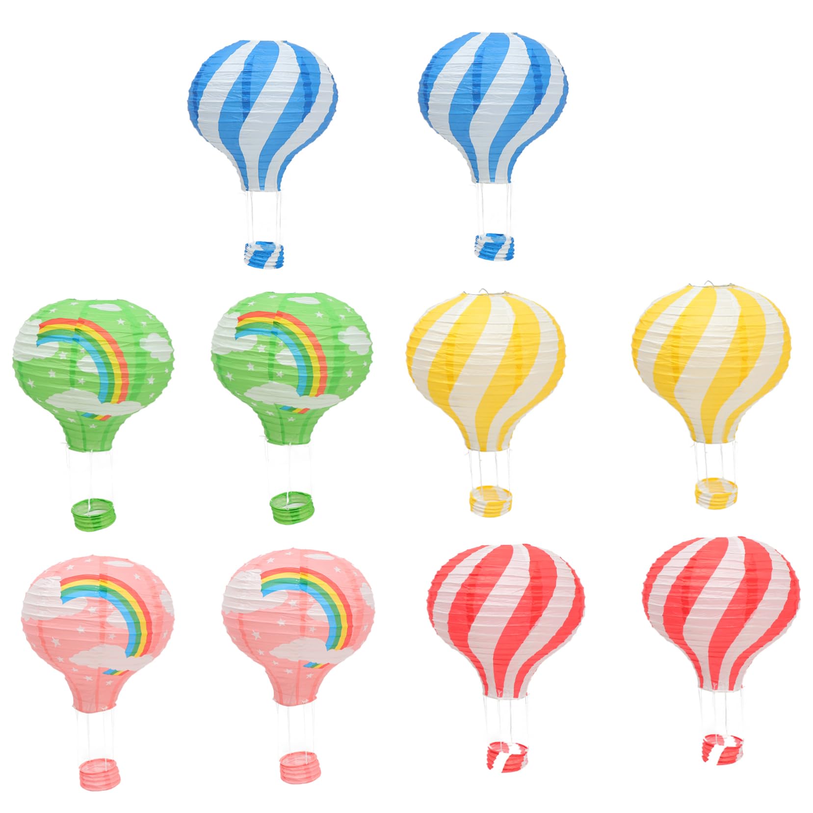 OUNONA 10pezzi Lanterne Decorative di Carta Lanterne di Carta Appese per Aule e Centri Commerciali Decorazioni Creative per Festival e Eventi