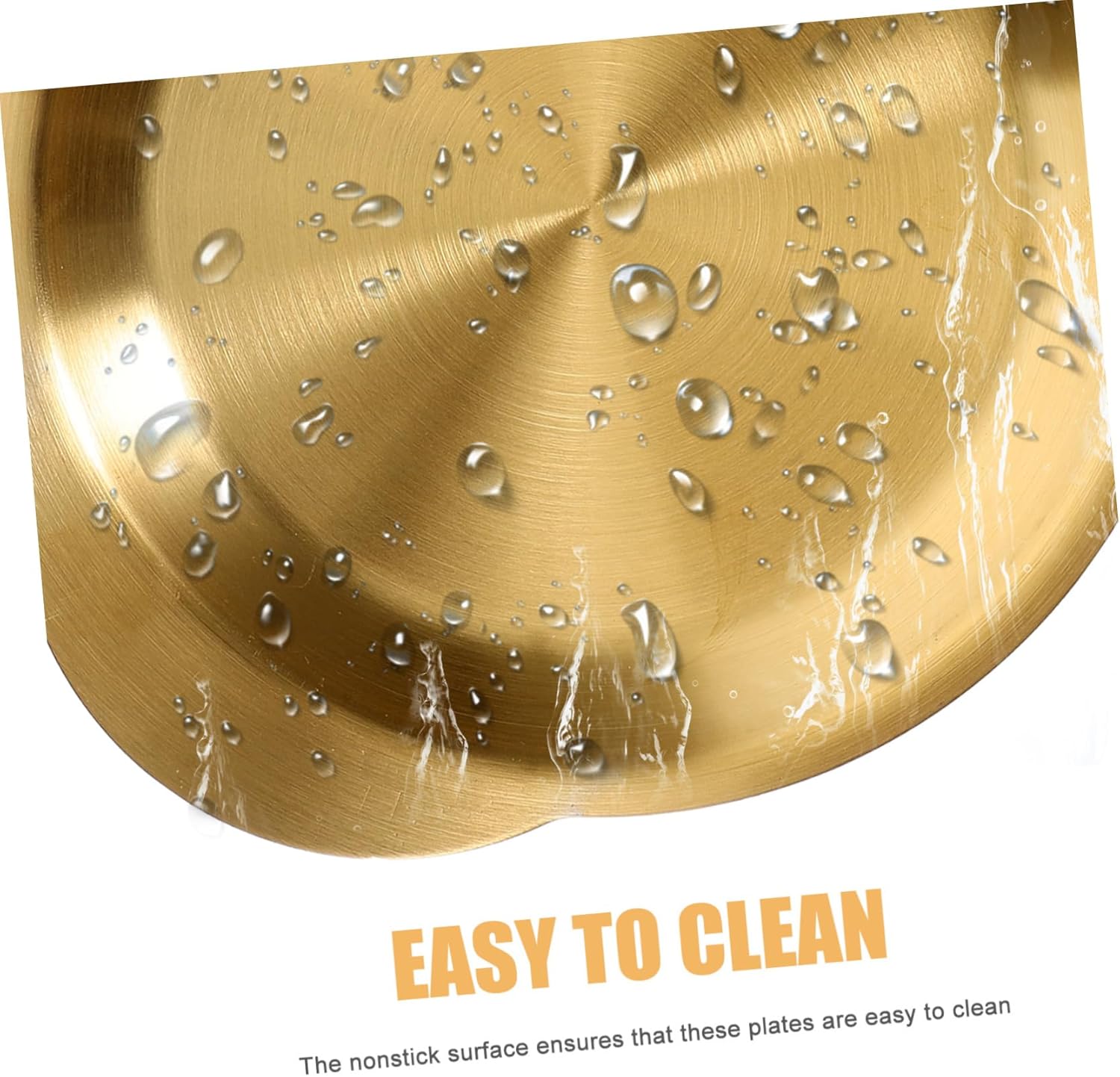 PRETYZOOM 3Pcs Stainless Steel Plates for Snacks Desserts and Dinners Dinnerware for Home Parties Hotels Versatile Serving Platters for Bbq Fruits Pastries