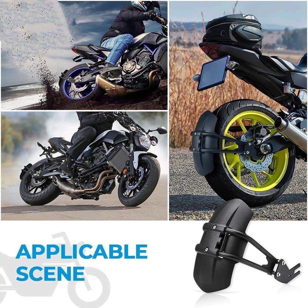 parafango moto Universale Per CBR600RR CB1000R Moto Parafango Posteriore Parafango Splash Guard Protector Moto Mud Flap Moto Mudguard
