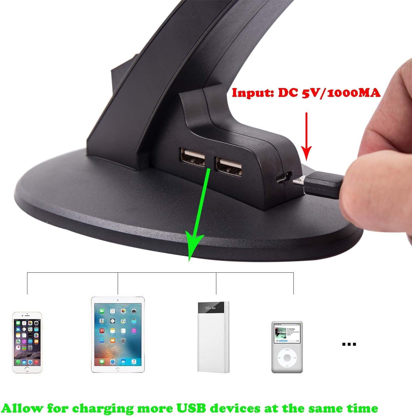 YOOWA Pro Controller Charger for Nintendo Switch - Dual Controller Charger Charging Dock Stand Station Compatible with Nintendo Switch Pro Controllers with LED Indicators