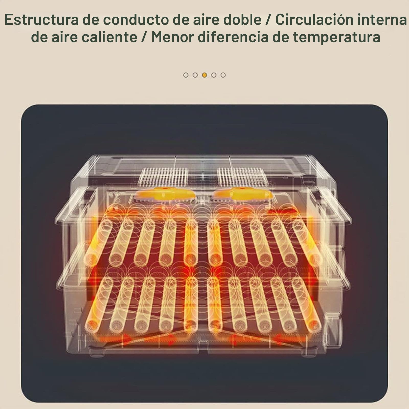 Genérico Incubadoras para Huevos Incubados, Incubadora De 64/128/192/300 Huevos, con Volteo Y Humidificación Automáticos, Incubadora para Huevos De Gallina Y Codorniz(300eggs)