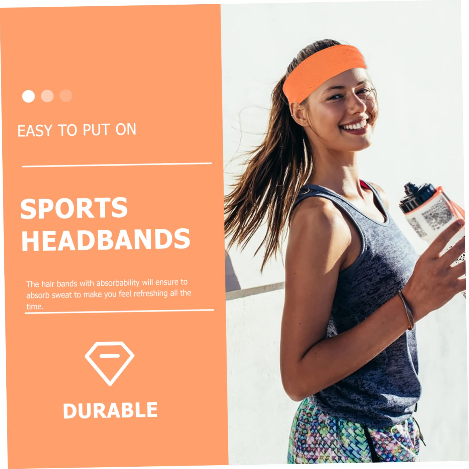 BESPORTBLE 10 Pièces Bandeau De Sport Bandeaux De Sport Turban pour Hommes Couvre-Chef pour Hommes Bandeau Extensible Couvre-Chef De Sport Couvre-Chef Extensible Bandeau De Sport Bandeaux